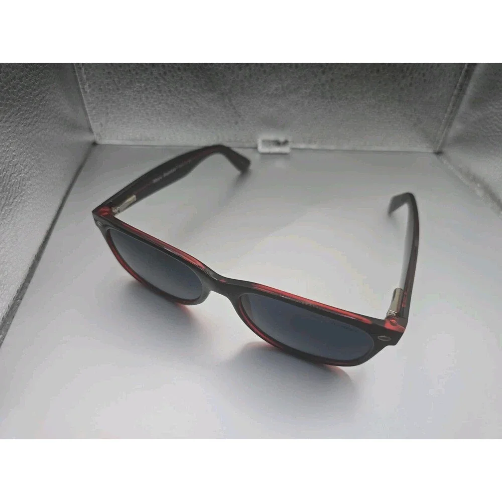Marc Hunter 7924 Shiny Black & Red Tortoise Men’s Square Sunglasses 55-17-140